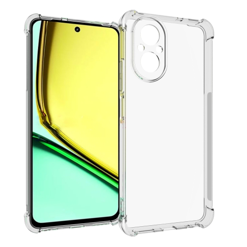 

For Realme C67 4G Global Shockproof Non-slip Thickening TPU Phone Case(Transparent)