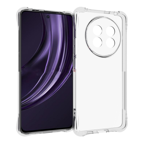 

For Realme 13+ 5G Global Shockproof Non-slip Thickening TPU Phone Case(Transparent)