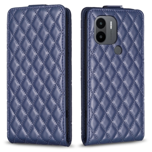 

For Redmi A1 / A1+ / A2 Diamond Lattice Vertical Flip Leather Phone Case(Blue)