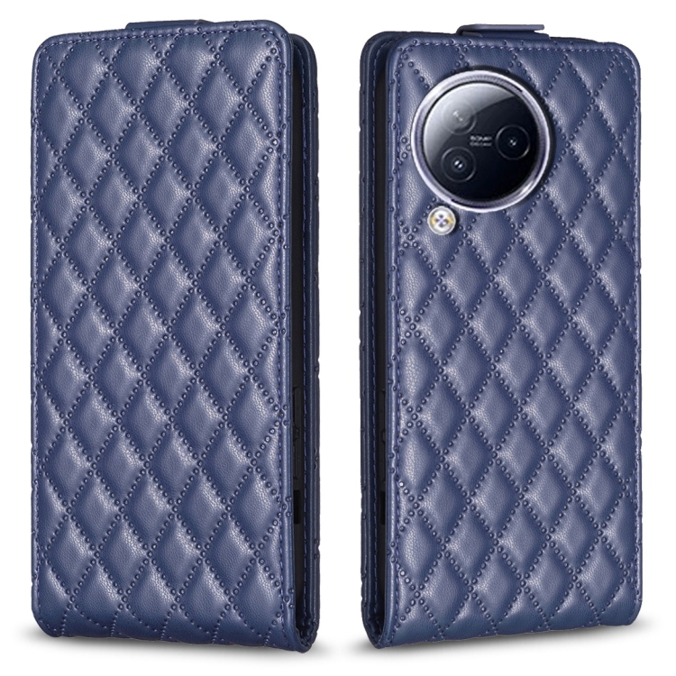 

For Xiaomi Civi 3 5G Diamond Lattice Vertical Flip Leather Phone Case(Blue)