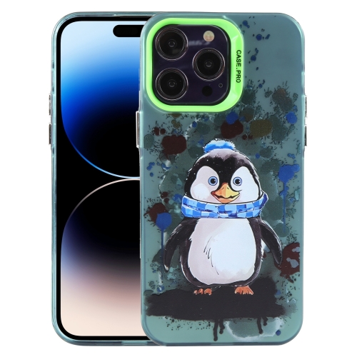 

For iPhone 14 Pro Max Animal Pattern PC Phone Case(Penguin)