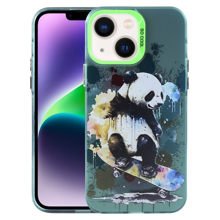 

For iPhone 14 Animal Pattern PC Phone Case(Panda)
