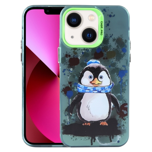 

For iPhone 13 Animal Pattern PC Phone Case(Penguin)