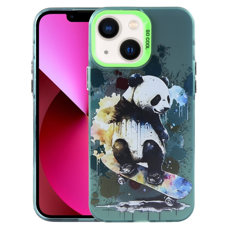 

For iPhone 13 Animal Pattern PC Phone Case(Panda)