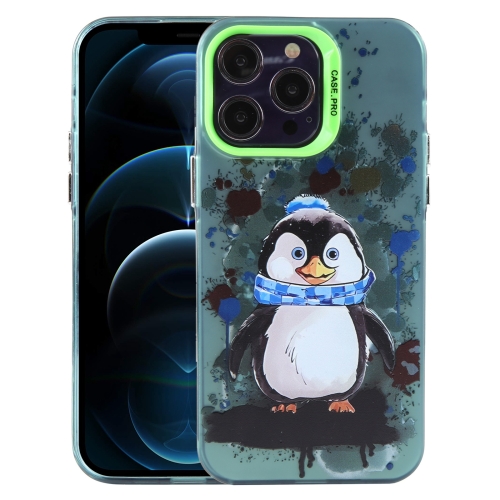 

For iPhone 12 Pro Max Animal Pattern PC Phone Case(Penguin)