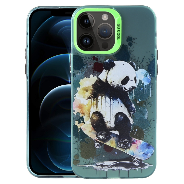 

For iPhone 12 Pro Max Animal Pattern PC Phone Case(Panda)