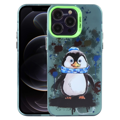 

For iPhone 12 Pro Animal Pattern PC Phone Case(Penguin)