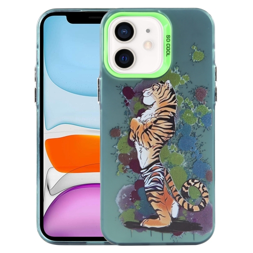 

For iPhone 11 Animal Pattern PC Phone Case(Tiger)