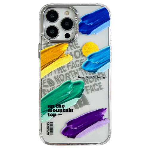 

For iPhone 14 Pro Max Oil Painting Pattern PC Phone Case(Artistic Strokes)