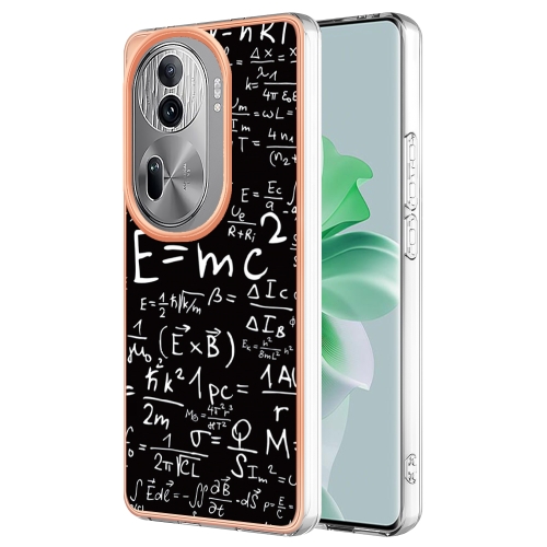

For OPPO Reno11 Pro 5G Global Electroplating Marble Dual-side IMD Phone Case(Equation)