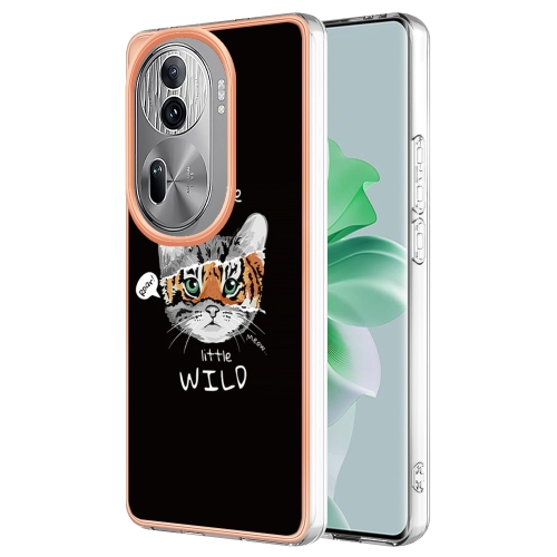 

For OPPO Reno11 Pro 5G Global Electroplating Marble Dual-side IMD Phone Case(Natural Growth)