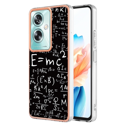 

For OPPO A79 5G Global Electroplating Marble Dual-side IMD Phone Case(Equation)