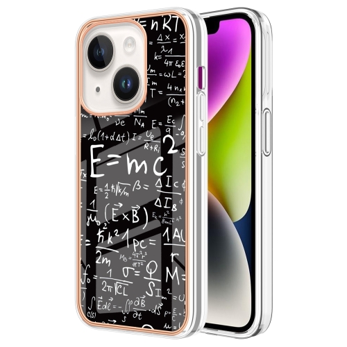 

For iPhone 13 Electroplating Marble Dual-side IMD Phone Case(Equation)