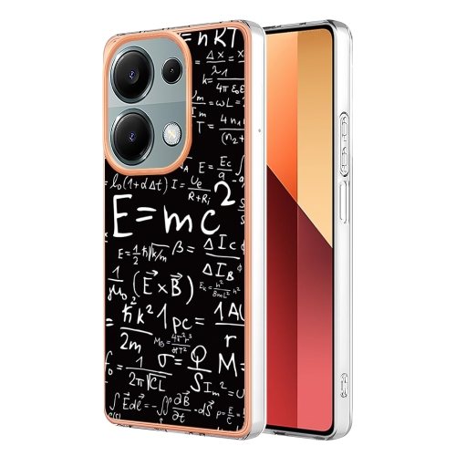 

For Xiaomi Redmi Note 13 Pro 4G/Poco M6 Pro 4G Electroplating Marble Dual-side IMD Phone Case(Equation)