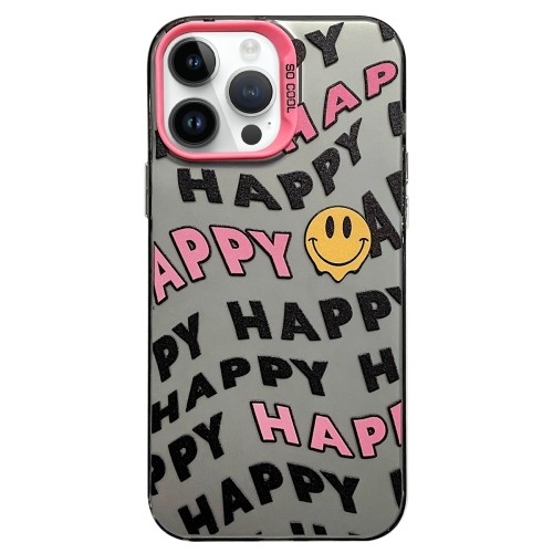 

For iPhone 14 Pro Max English Characters PC Phone Case(Little Smiley Face)