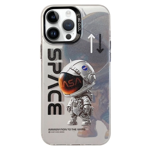

For iPhone 14 Pro Max Astronaut Pattern PC Phone Case(Gray Astronaut)