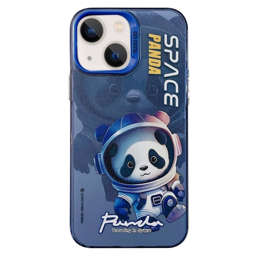 

For iPhone 13 Astronaut Pattern PC Phone Case(Blue Space Panda)