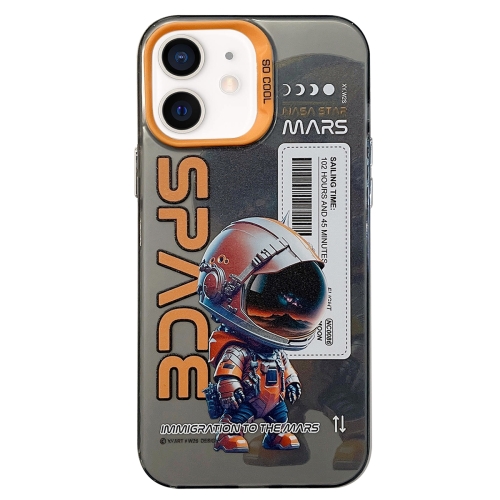 

For iPhone 11 Astronaut Pattern PC Phone Case(Black Astronaut)