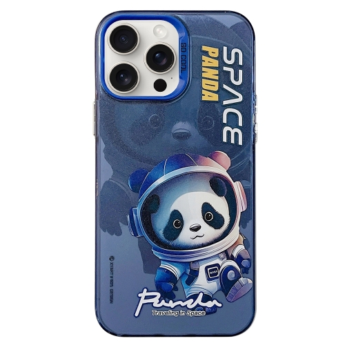 

For iPhone 15 Pro Max Astronaut Pattern PC Phone Case(Blue Space Panda)