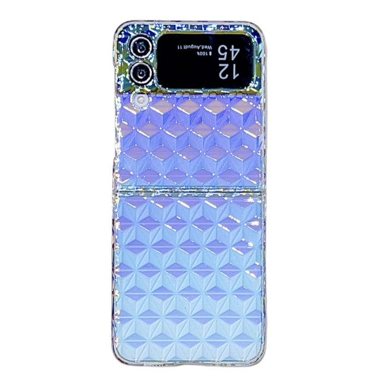 

For Samsung Galaxy Z Flip4 Colorful Diamond Texture PC Phone Case(Gradient Pink Blue)