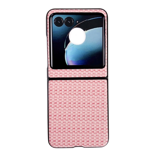 

For Motorola Razr 50 Fantasy Weave Pattern Protective Phone Case(Pink)