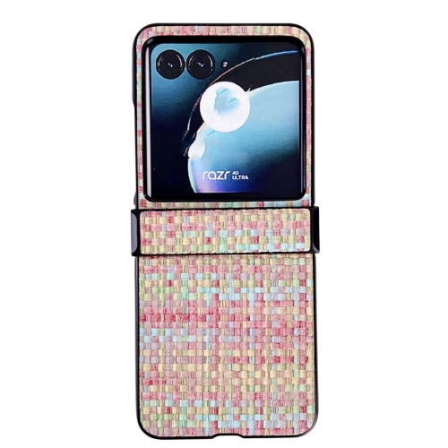 

For Motorola Razr 40 Ultra Fantasy Weave Pattern Three-piece Set Protective Phone Case(Colors)