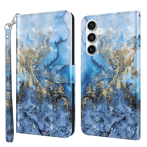 

For Samsung Galaxy S23 FE 5G 3D Painting Pattern Flip Leather Phone Case(Milky Way)