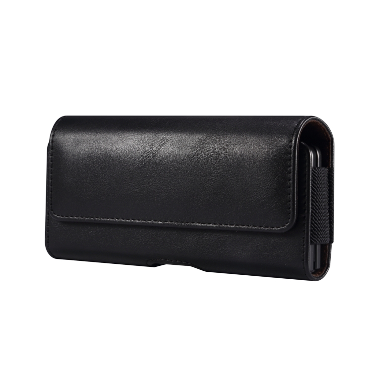 

Fold Screen Universal Lamb Texture Waist Hanging Phone Case(Black)