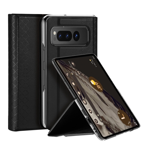 

For Google Pixel Fold DUX DUCIS Bril Series PU + TPU Phone Case(Black)