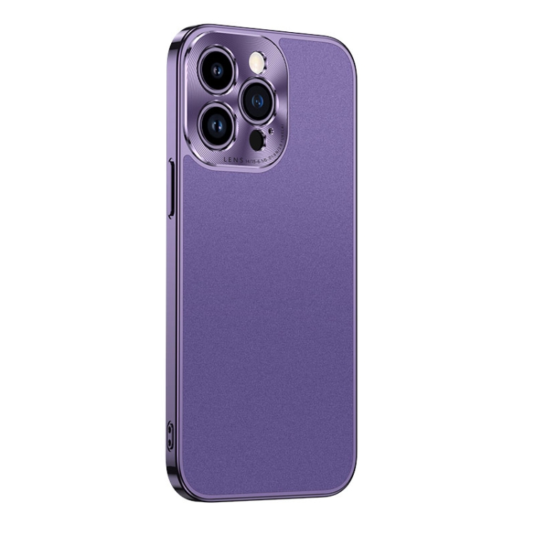 

For iPhone 14 Pro Starshine Frosted Series Airbag Shockproof Phone Case(Purple)