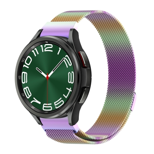 

For Samsung Galaxy Watch 6 / 6 Classic Milan Magnetic Metal Watch Band(Colorful)