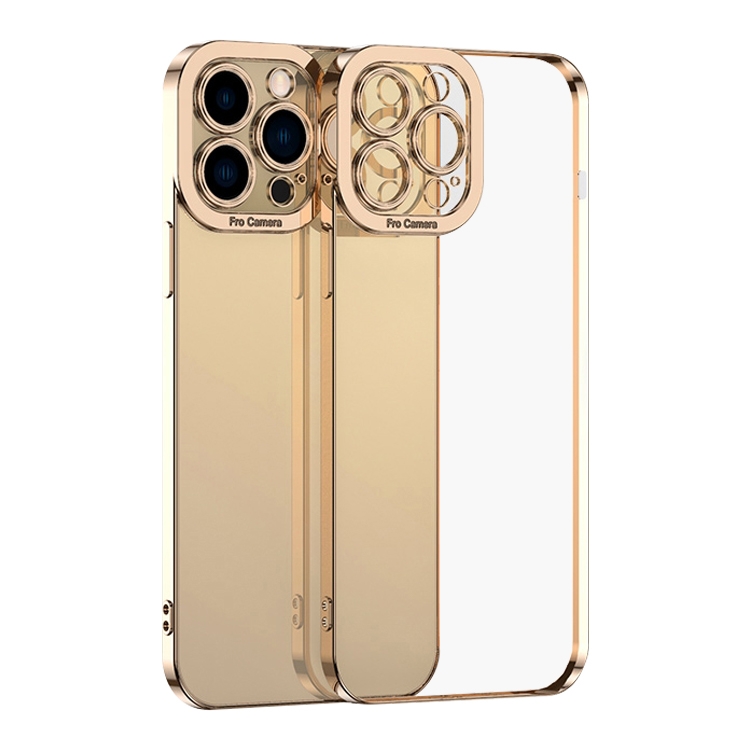 

For iPhone 15 Pro Max Electroplating TPU Phone Case(Gold)