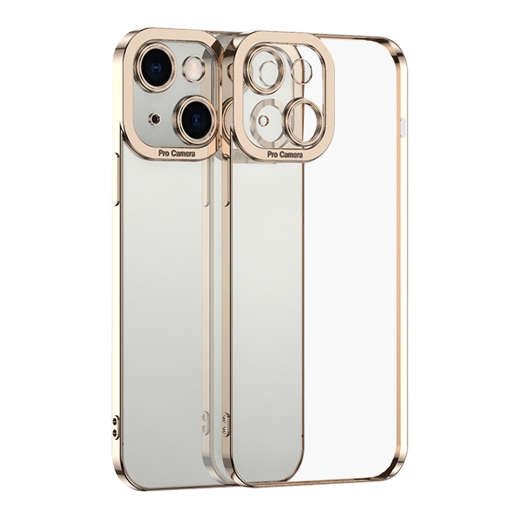 

For iPhone 15 Electroplating TPU Phone Case(Gold)