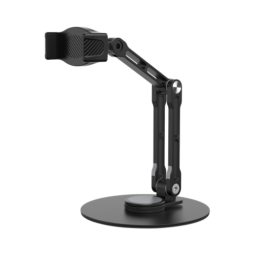 

R-JUST HZ42 Clip Type Disc Rotating Phone Desktop Stand(Black)