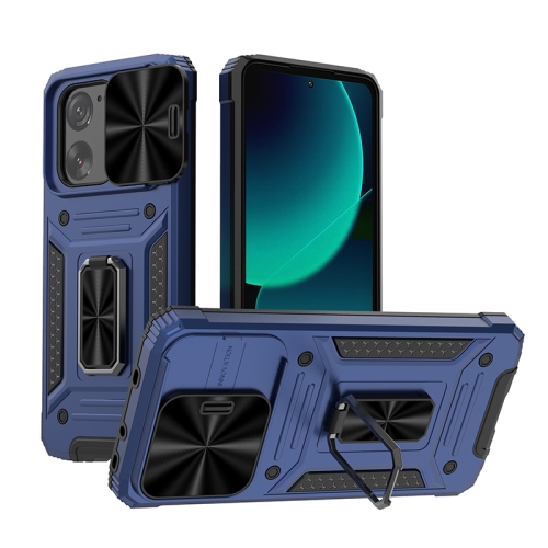 

For Xiaomi Redmi K60 Ultra Camshield Robot TPU Hybrid PC Phone Case(Blue)