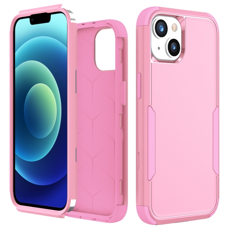 

For iPhone 15 Commuter Shockproof TPU + PC Phone Case(Pink)