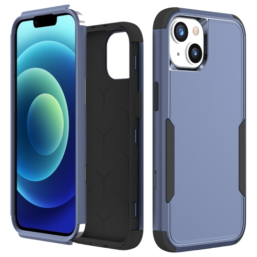 

For iPhone 15 Plus Commuter Shockproof TPU + PC Phone Case(Royal Blue+Black)