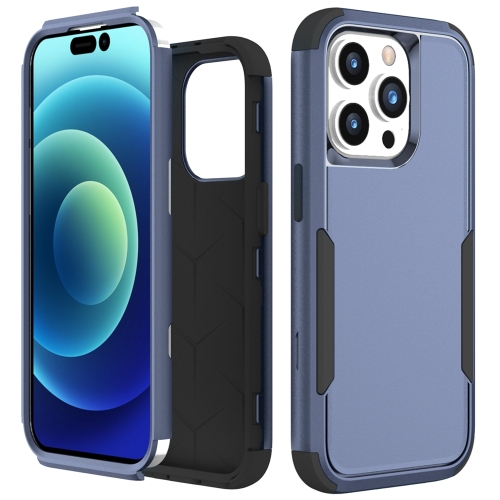 

For iPhone 15 Pro Commuter Shockproof TPU + PC Phone Case(Royal Blue+Black)
