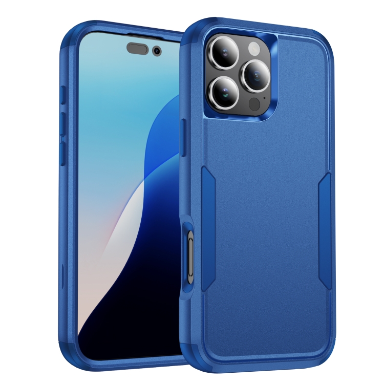 

For iPhone 16 Pro Commuter Shockproof TPU + PC Phone Case(Royal Blue)