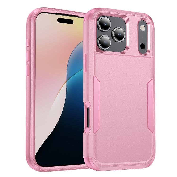 

For iPhone 17 Pro Commuter Shockproof TPU + PC Phone Case(Pink)