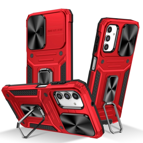 

For Samsung Galaxy A14 4G/5G Camshield Robot TPU Hybrid PC Phone Case(Red)