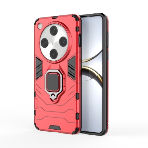 

For OPPO Find X8 Pro PC + TPU Shockproof Protective Phone Case with Magnetic Ring Holder(Red)