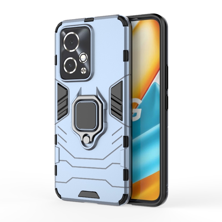 

For Honor 90 GT 5G PC + TPU Shockproof Protective Phone Case with Magnetic Ring Holder(Navy Blue)