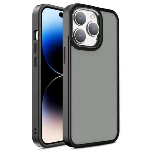 

For iPhone 15 Pro Shield Skin Feel PC + TPU Phone Case(Black)