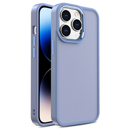 

For iPhone 15 Pro Shield Skin Feel PC + TPU Phone Case(Sierra Blue)