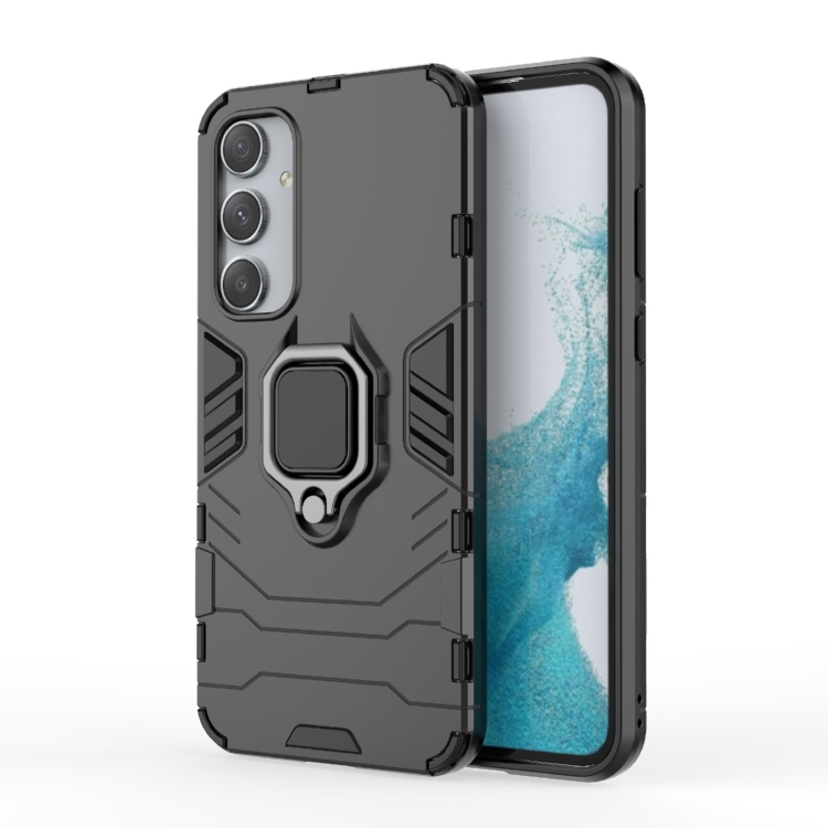

For Samsung Galaxy A35 5G PC + TPU Shockproof Protective Phone Case with Magnetic Ring Holder(Black)