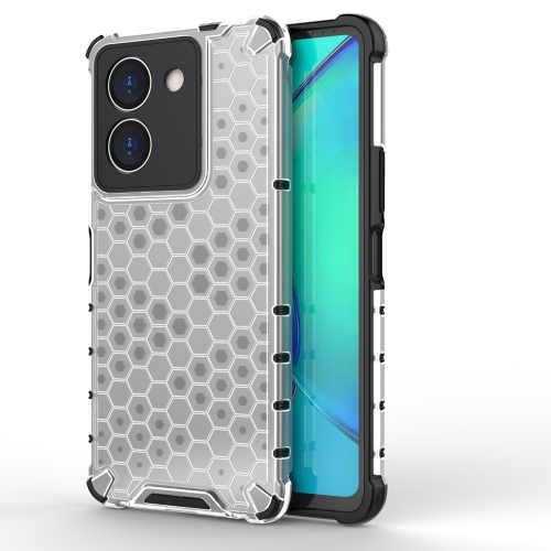 

For vivo Y36 4G Global Honeycomb Phone Case(White)