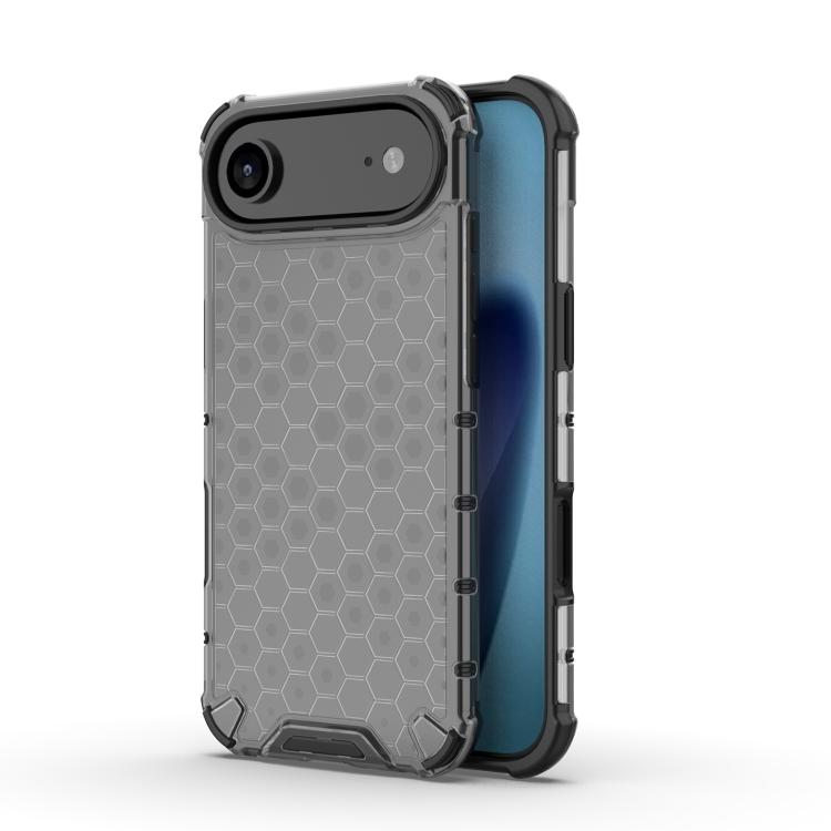 

For iPhone Air Honeycomb Shockproof Phone Case(Black)