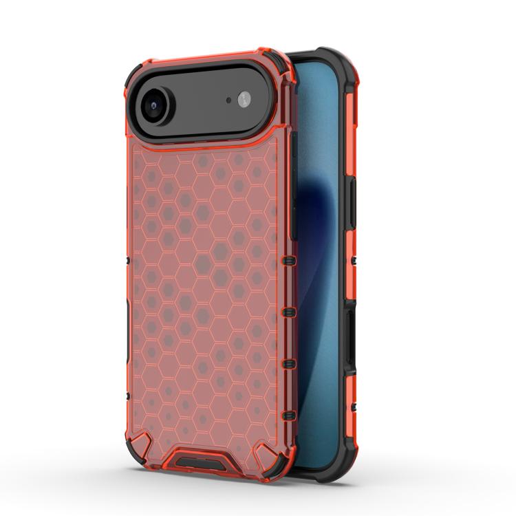 

For iPhone 17 Air Honeycomb Shockproof Phone Case(Red)