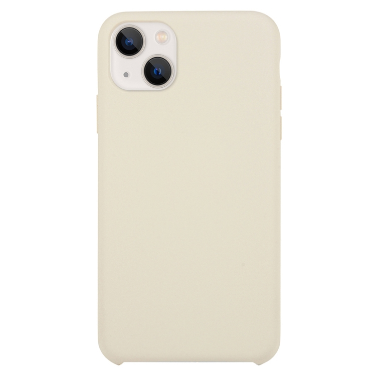 

Solid Silicone Phone Case For iPhone 15(Beige)